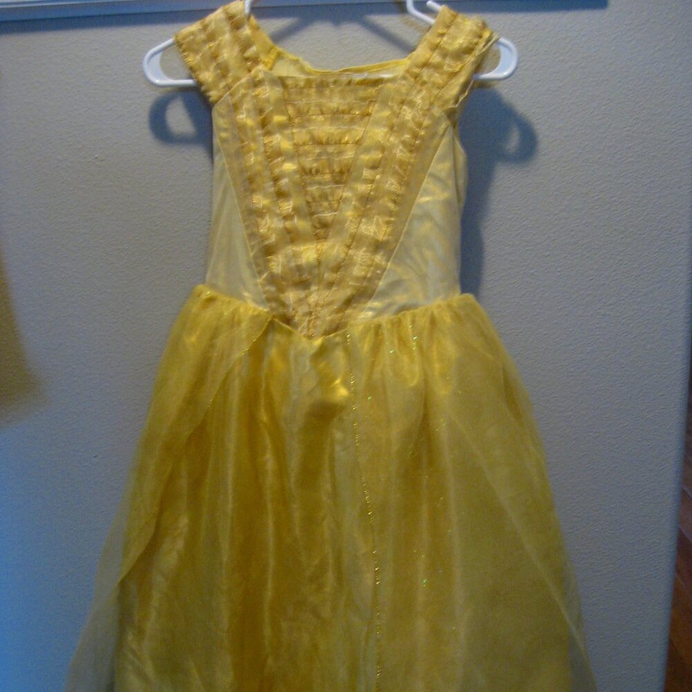 Disney Store Beauty PRINCESS BELLE Costume Dress Size 9-10 Live Action